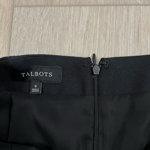 Talbots Women’s Black Wool Pencil Skirt Size 6 - Picture 2 of 8